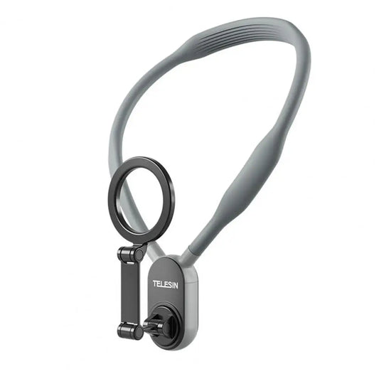 Portable Neck Phone Holder Hands-Free Magnetic Neck Mount Phone Holder for Iphone Selfie Video Vlog Necklace Lanyard Quick