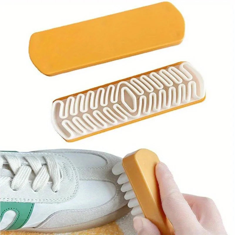 Leather Brush for Suede Boots Bags Scrubber Cleaner White Rubber Crepe Shoe Brush Household Necessary