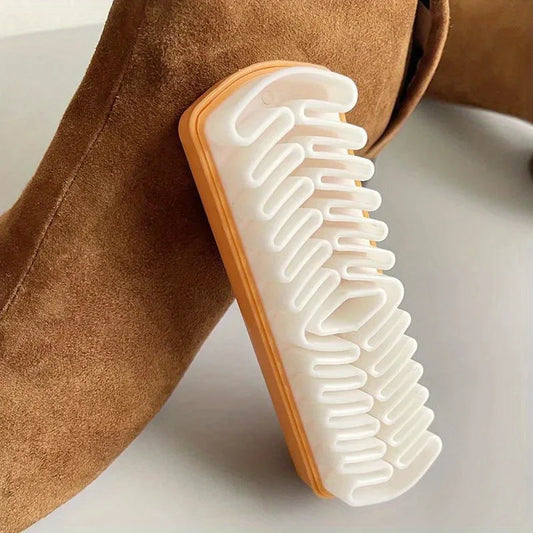 Leather Brush for Suede Boots Bags Scrubber Cleaner White Rubber Crepe Shoe Brush Household Necessary